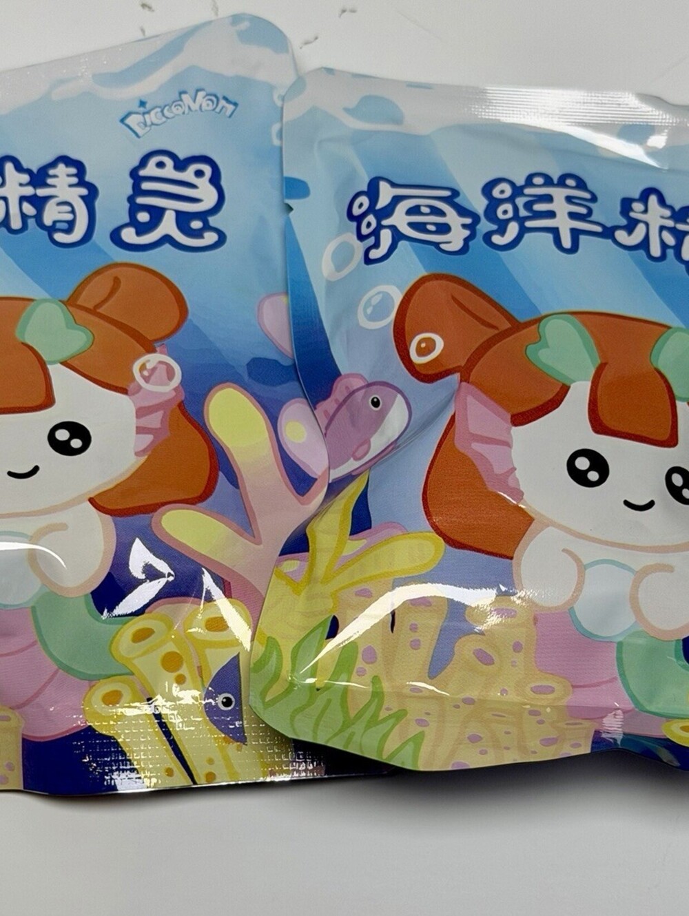 ICCOMAN Ocean Spirits Plush Fridge Magnet Blind Bags Sealed Lot of 2 Kawaii